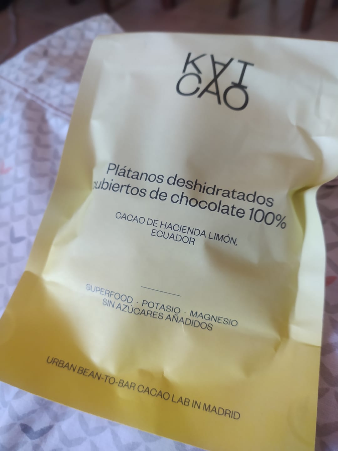 Customer photo review of Chewy Dry Bananas covered with 100% Chocolate