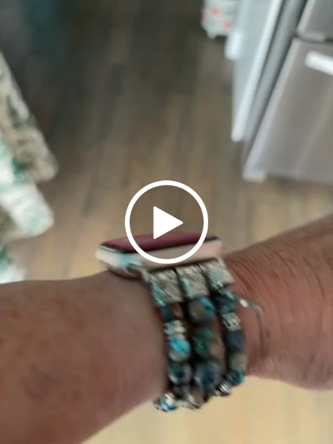 Customer video review of Imperial Jasper Stretch Apple Watch Strap