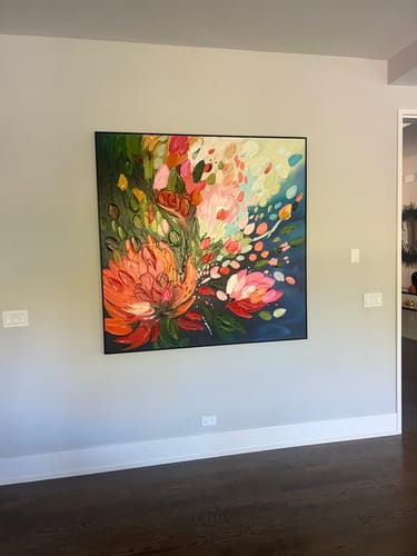 Customer photo review of Flower Canvas Art #FL157