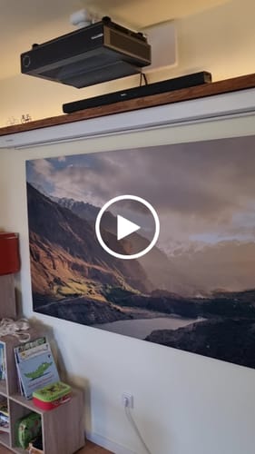 Customer video review of Leinwand ohne Rahmen