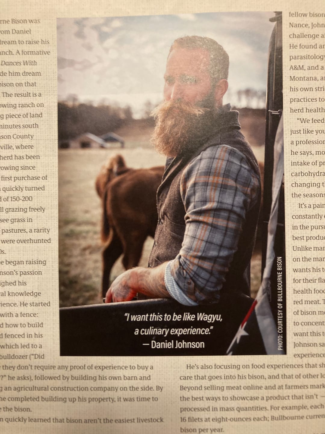 Customer photo review of Ground Bison