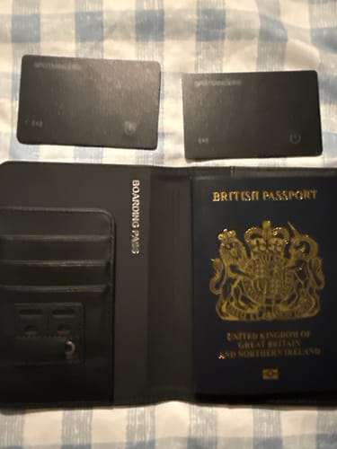 Customer photo review of Trackable Passport Cover
