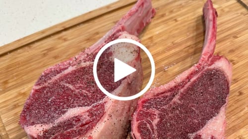 Customer video review of Halal Tomahawk Steak