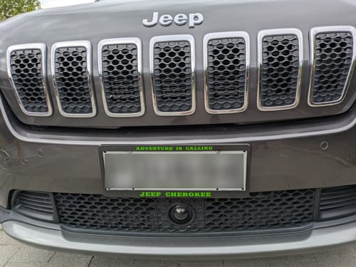 Customer photo review of Custom Plate Frames