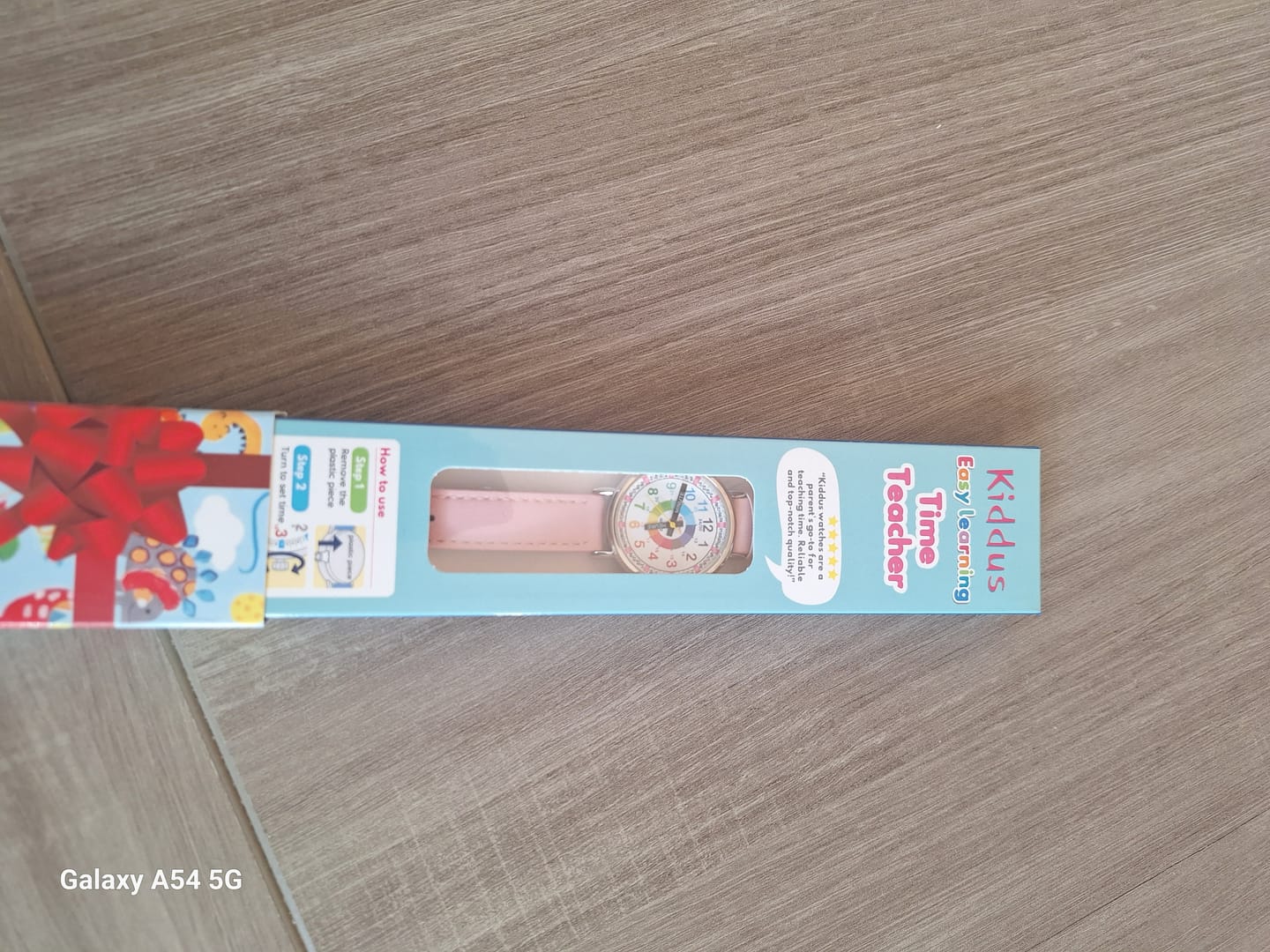 Customer photo review of Pink PU Leather Time Teacher - Educational Watch