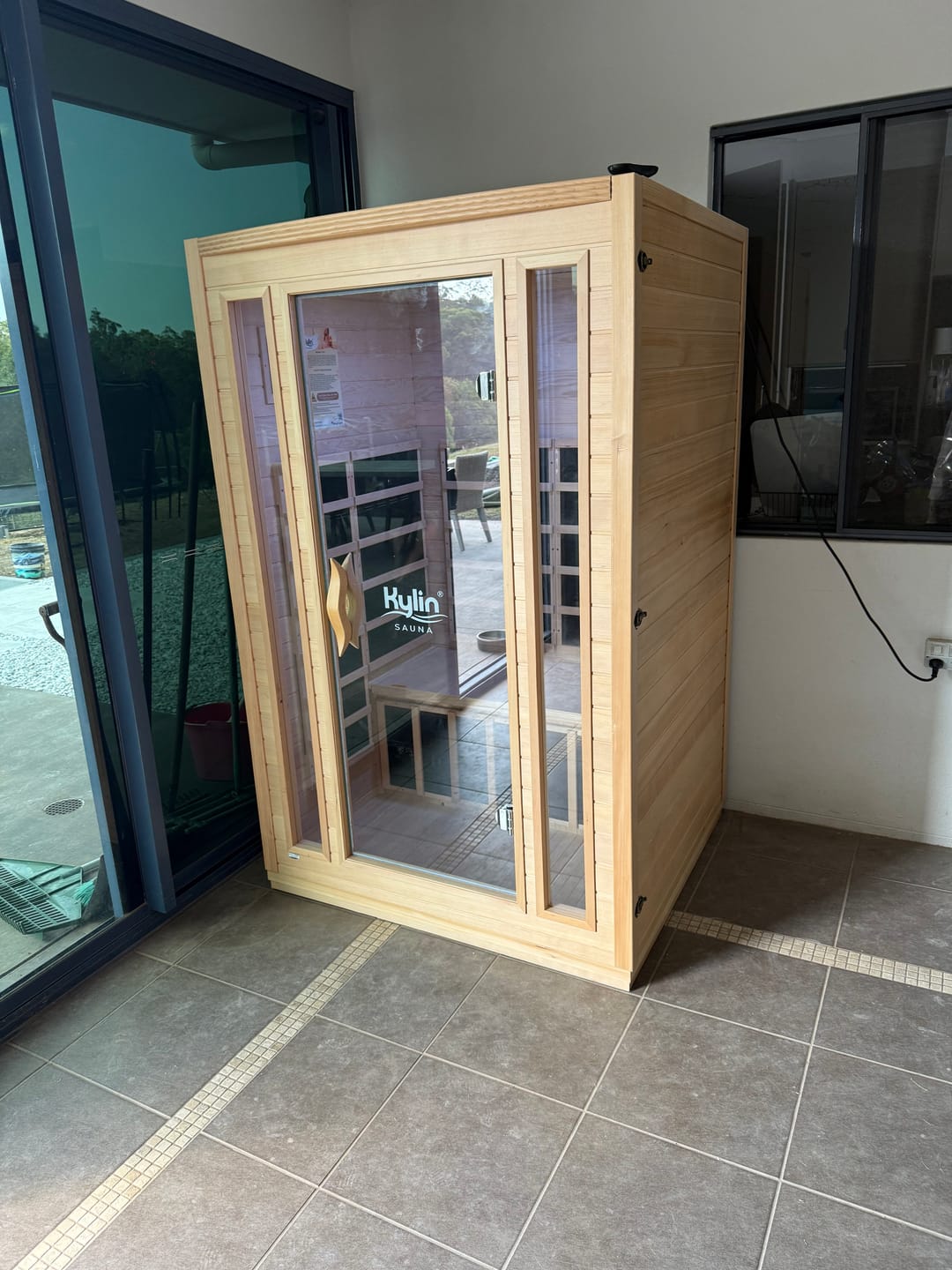 Customer photo review of Kylin Low EMF Premium Carbon Far Infrared Sauna 2 people - K8202