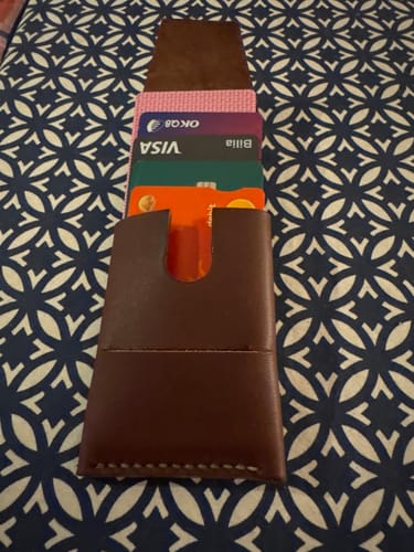 Customer photo review of Slimmad plånbok i äkta läder