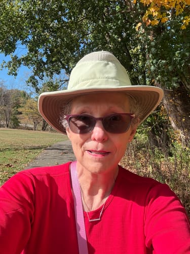 Customer photo review of Hannah Long Sleeve Top - Maraschino Cherry