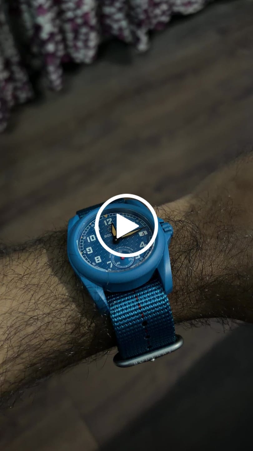 Customer video review of VOYAGER S72 – 72-Hour Power Reserve Titanium Automatic Field Watch, 100M Water Resistant | Cerulean Blue
