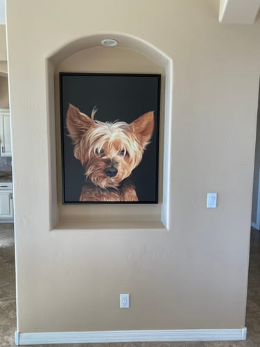Customer photo review of Pet Art Canvas Wrap