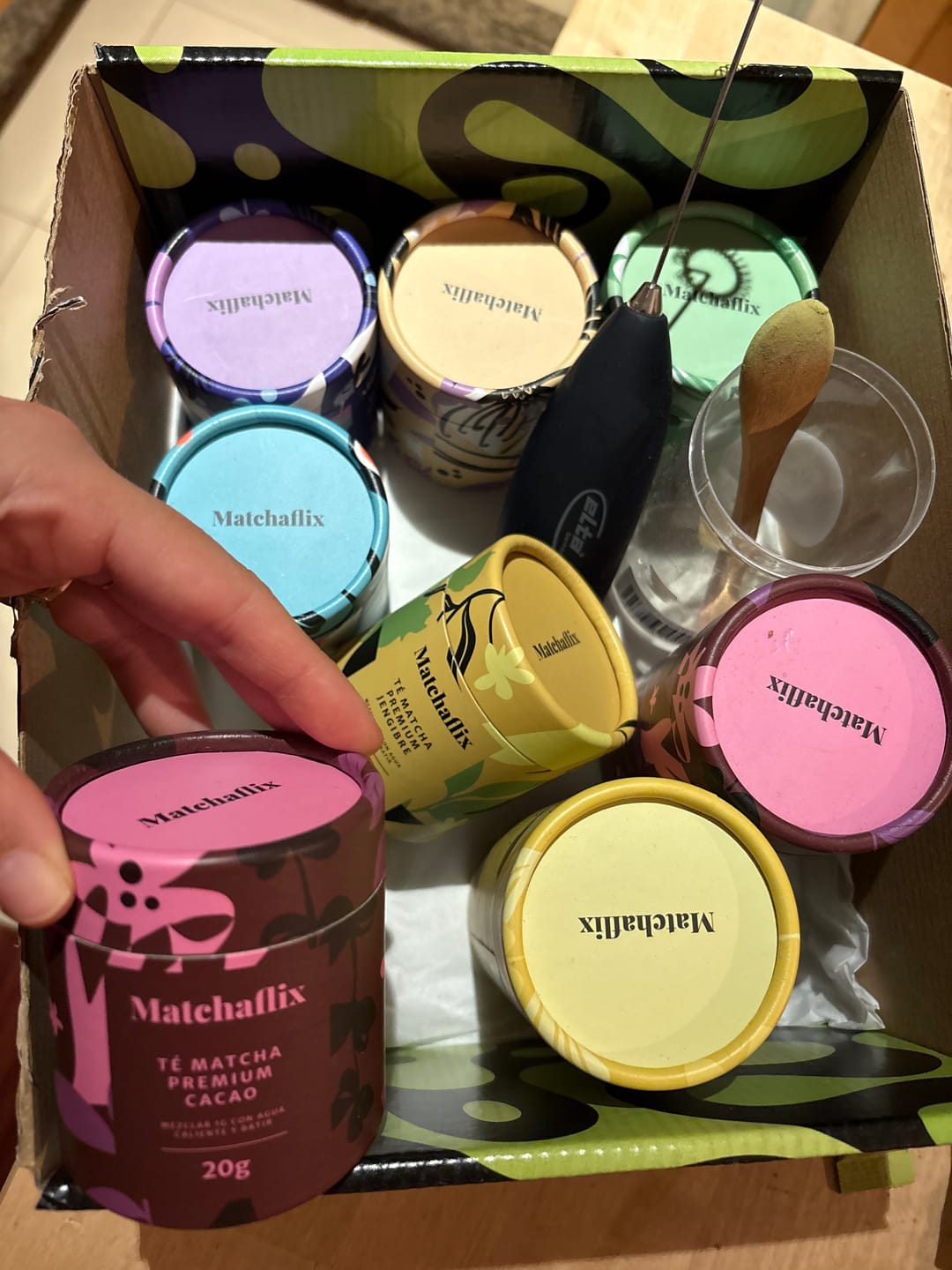 Customer photo review of Té Matcha Premium Plátano