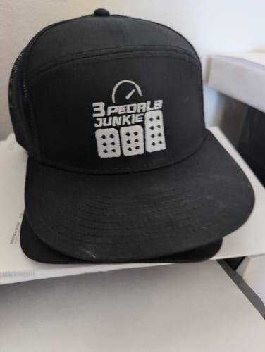 Customer photo review of Embroidered Wool Flat Bill Hat