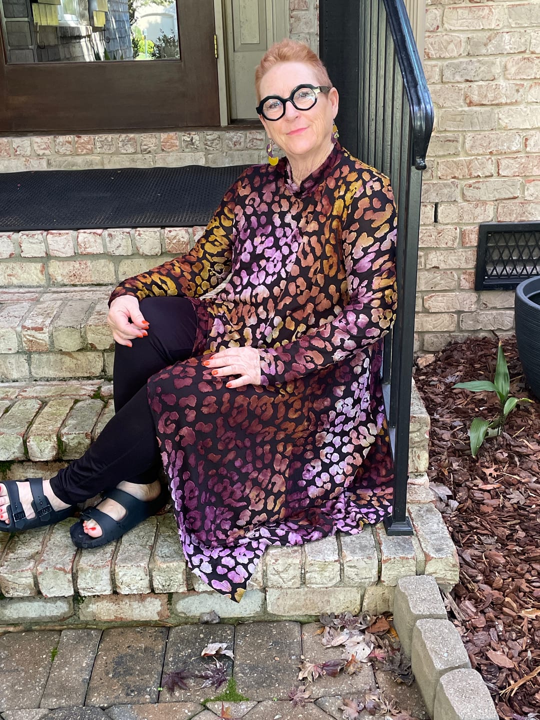 Customer photo review of Tempest Hi-Lo Tunic Top, Bloom