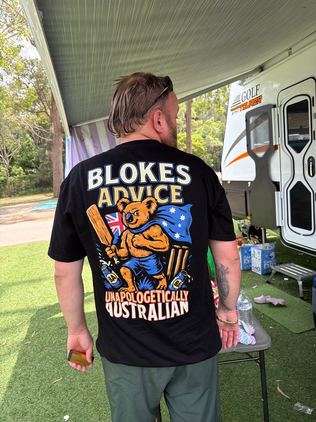 Customer photo review of Aussie As Tee - Black