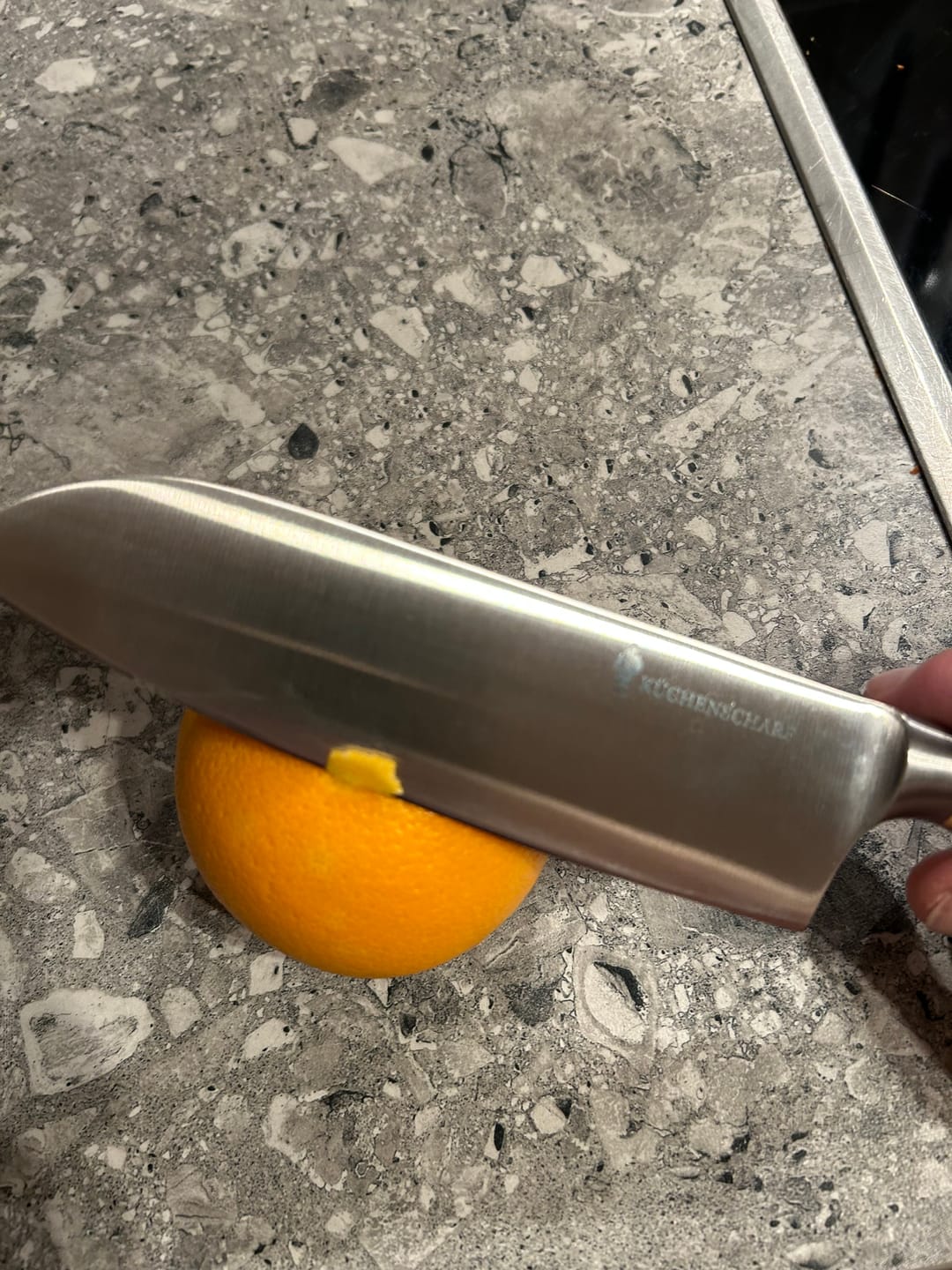 Customer photo review of Küchenscharf Santoku 16 cm (30 Jahre Schärfe-Garantie)