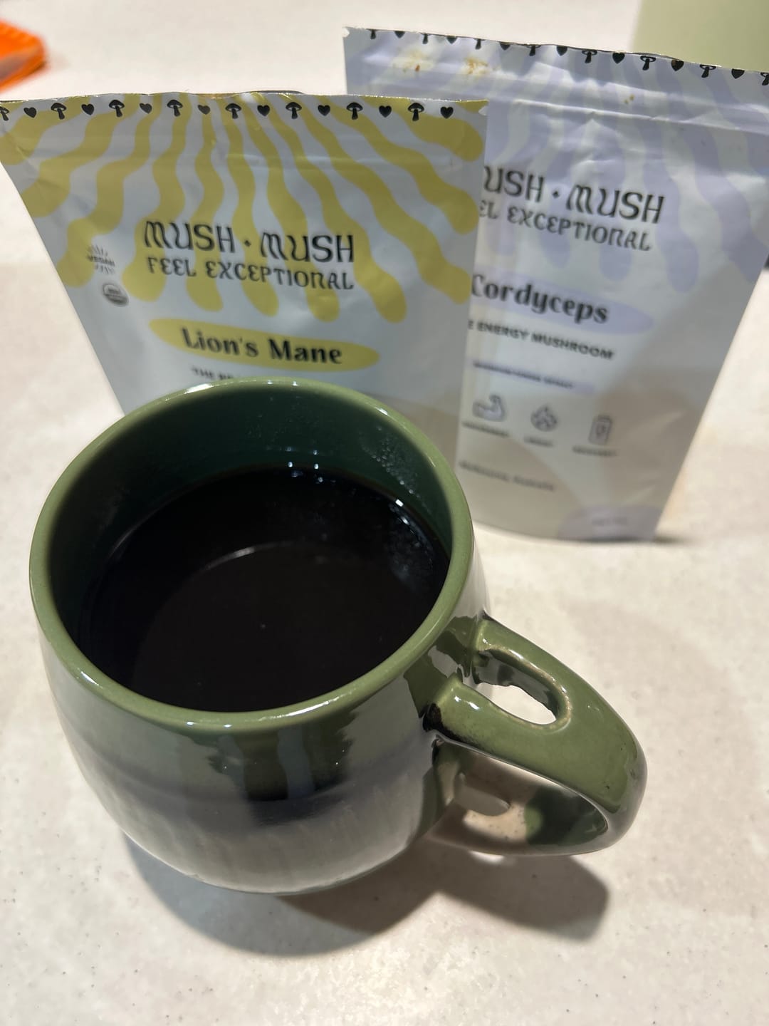 Customer photo review of Organic Lion’s Mane – Mushroom Extract Powder (50g)