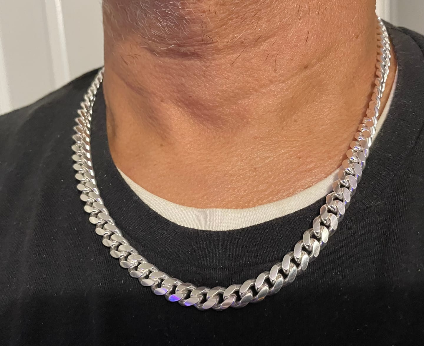 Customer photo review of 8mm Miami Cuban Lobster Necklace