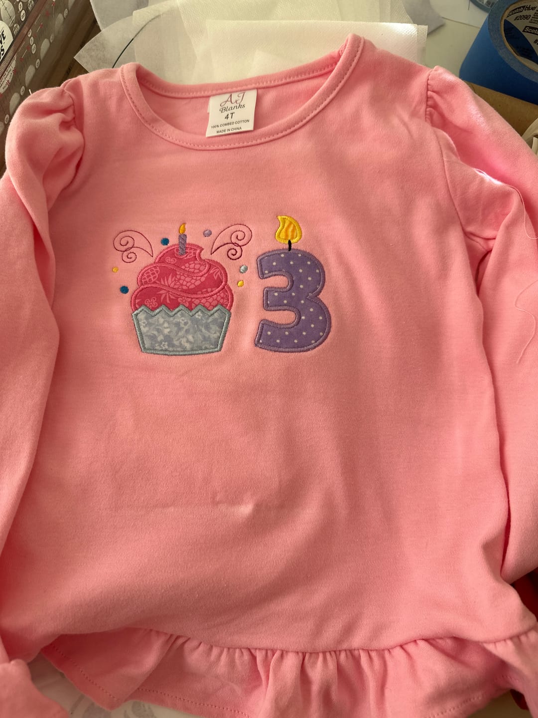 Customer photo review of Girl's Long Sleeve RUFFLE Shirts