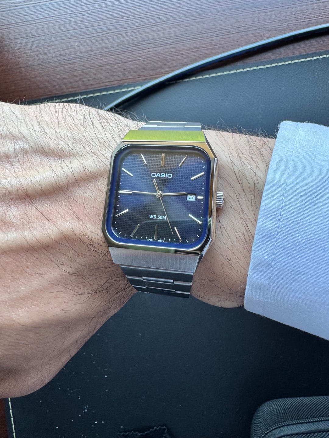 Customer photo review of Reloj Casio Tank Análogo MTP-B185D-2A1 Full Acero