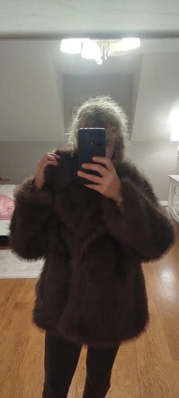Customer photo review of Tilda Faux Fur Coat
