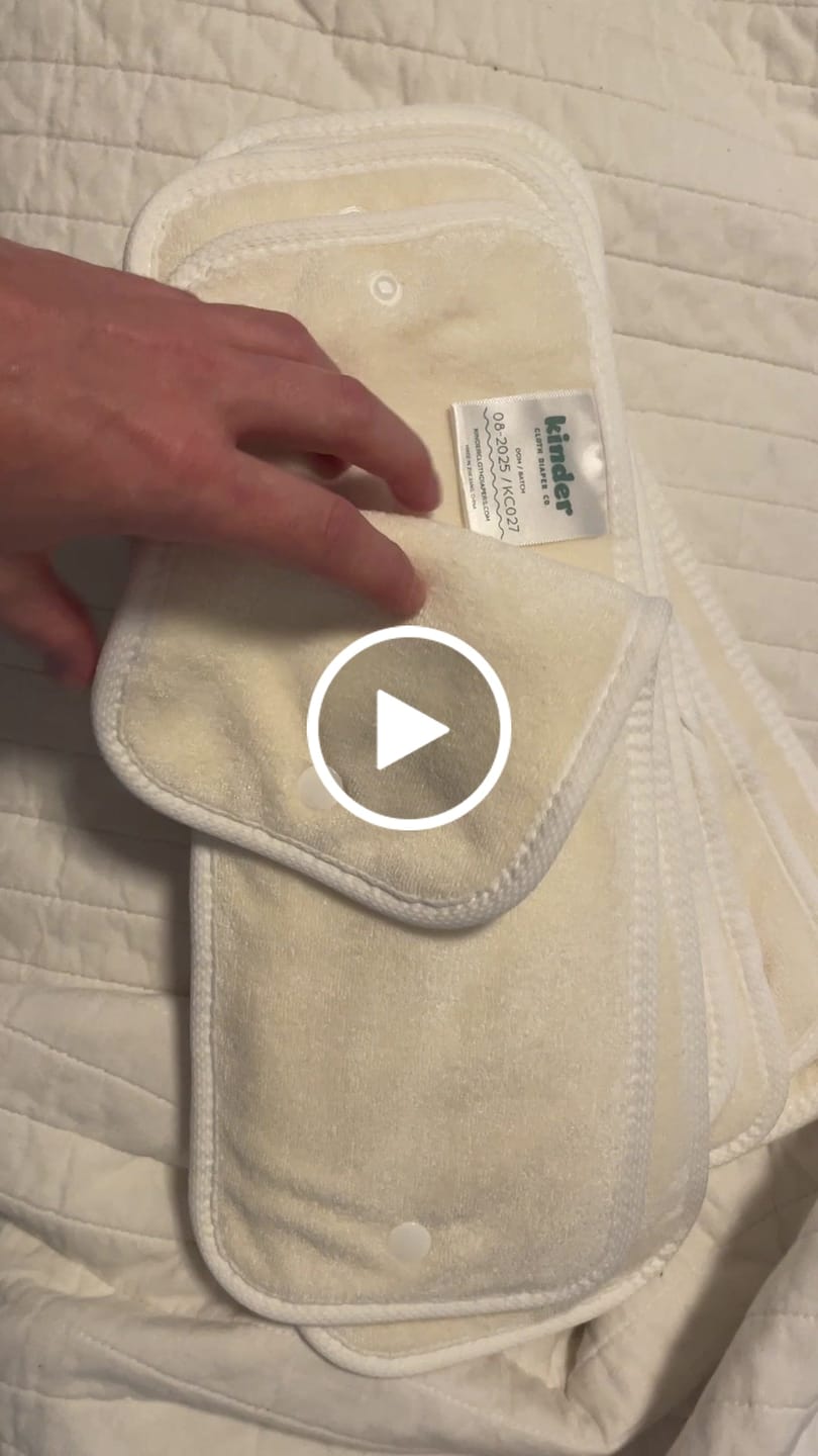Customer video review of Lightweight 4-Layer Bamboo Viscose Cloth Diaper Insert