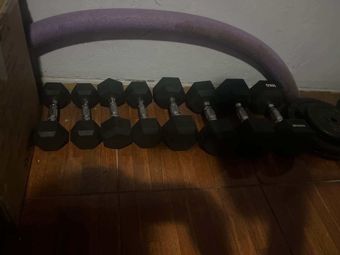 Customer photo review of Mancuerna Hexagonal (2.5 a 50 kg) IRONSIDE