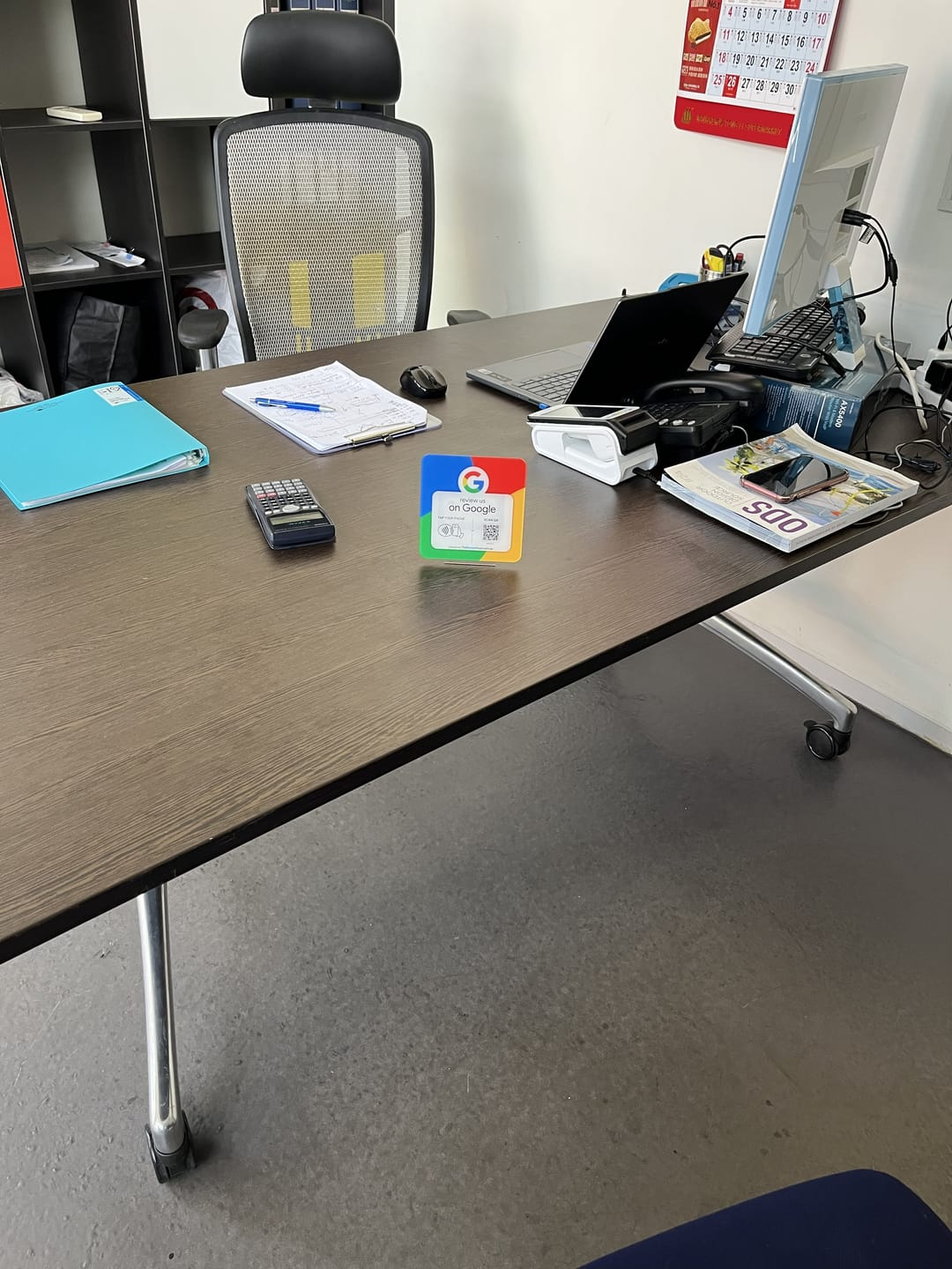 Customer photo review of Google Review NFC Plate +  QR Code