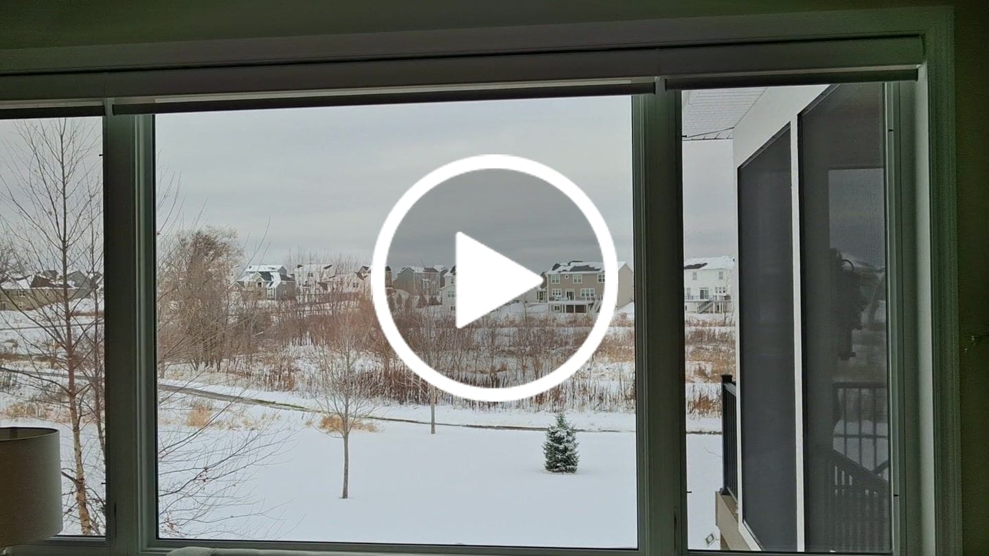 Customer video review of SmartWings Motorized Light Filtering Solar Shades 1%/3%/5% Openness Aventus