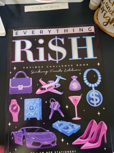 Customer photo review of Everything Ri$h: Savings Challenge Book & Binder Set