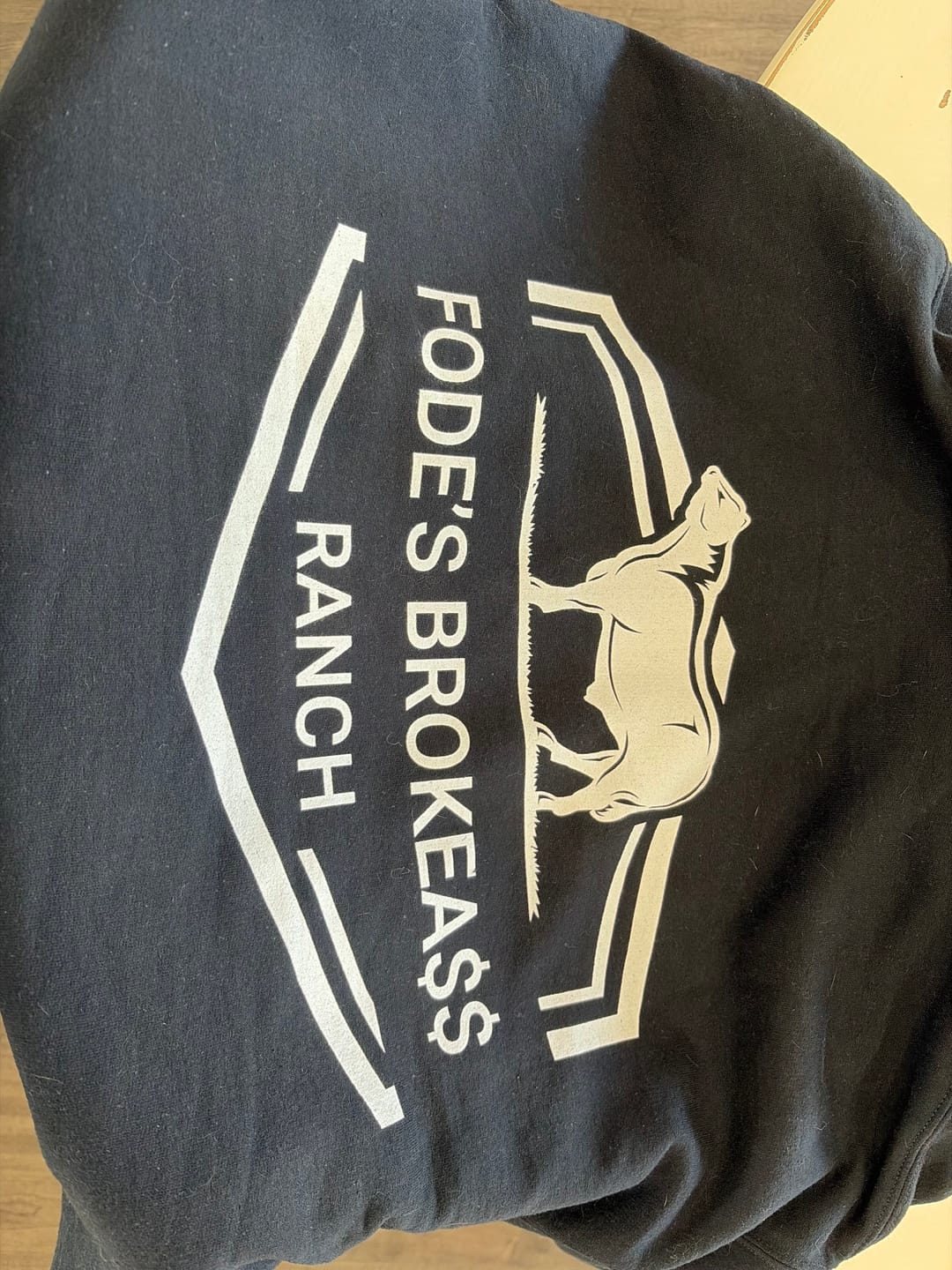 Customer photo review of CATTLE FARM CUSTOM HOODIE C2