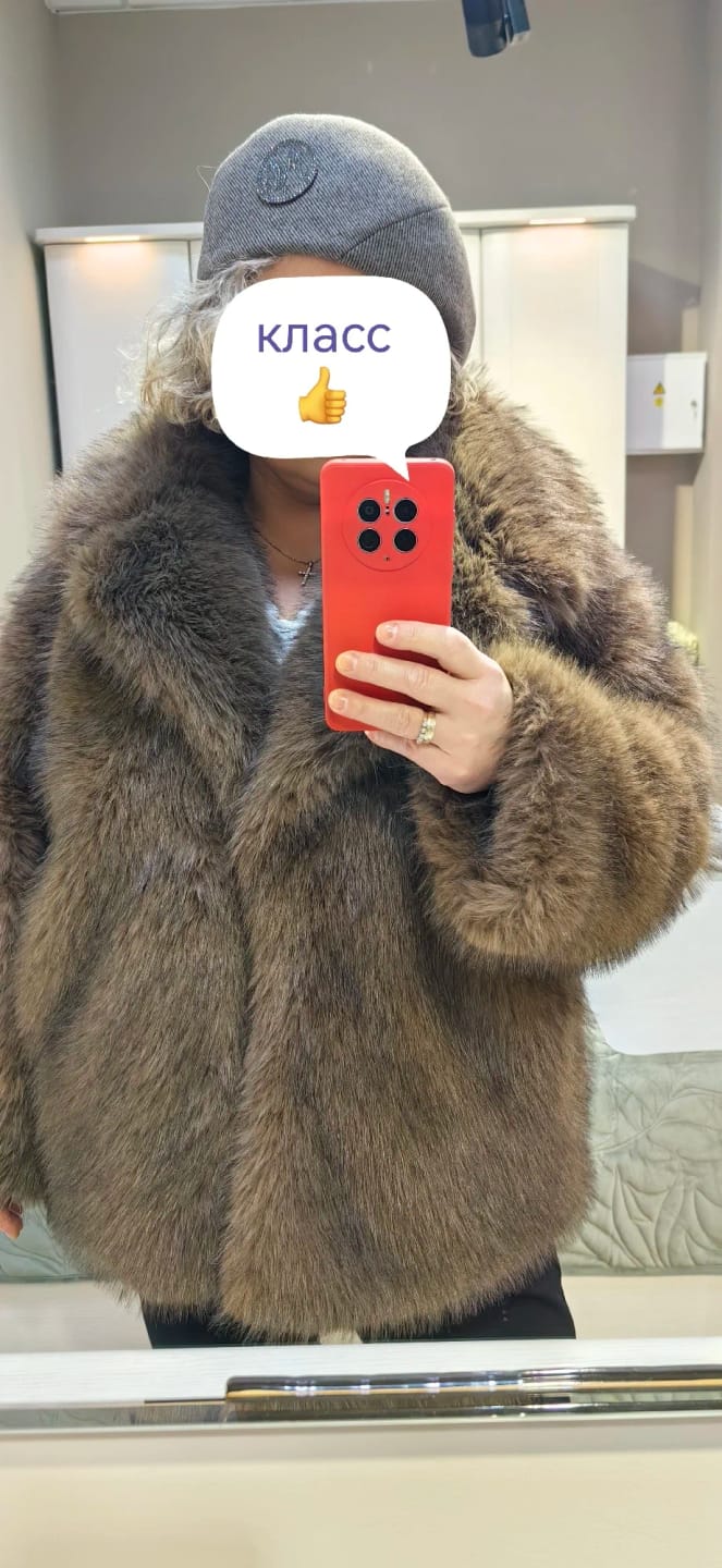Customer photo review of Tilda Faux Fur Coat