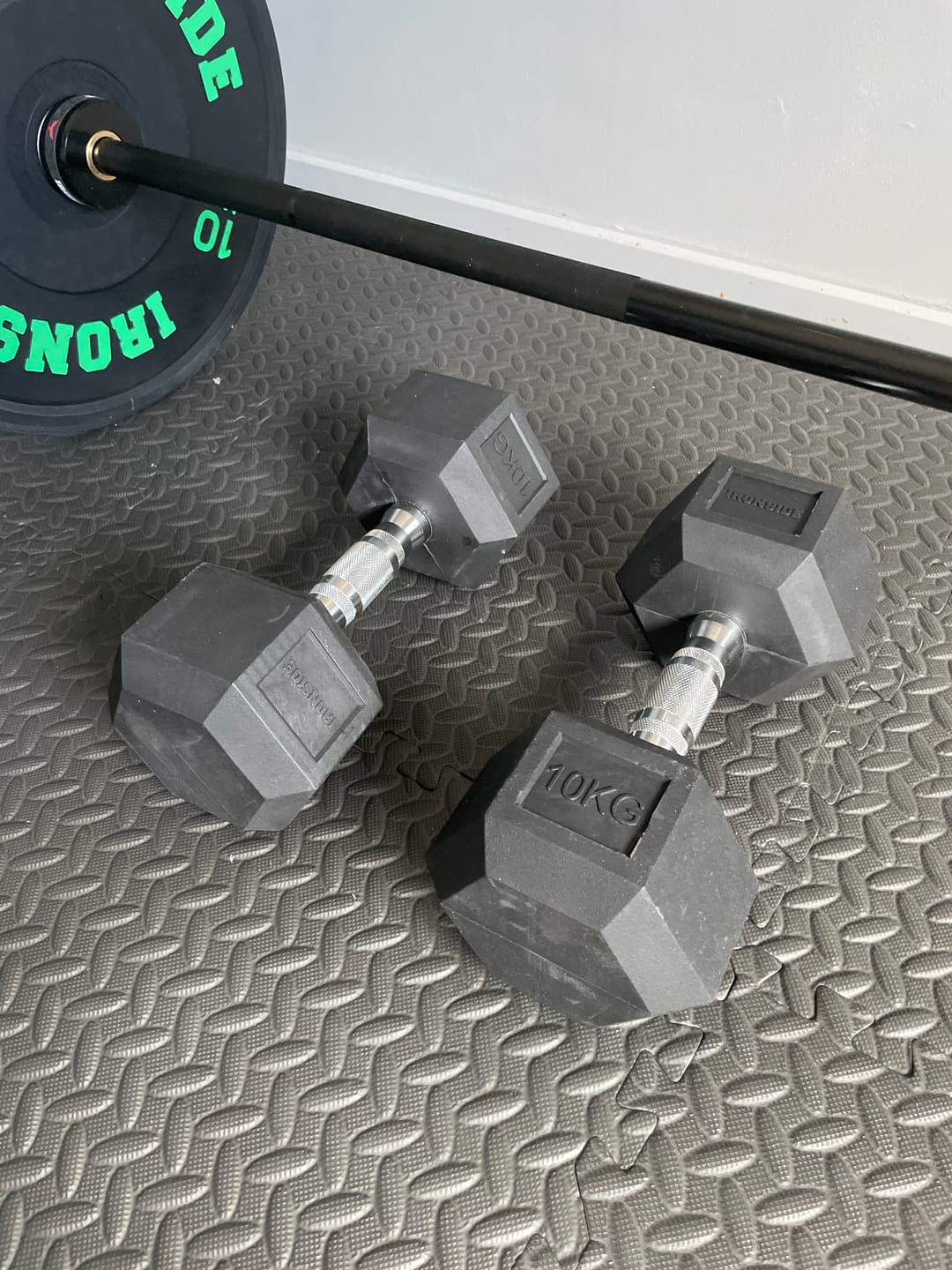 Customer photo review of Mancuerna Hexagonal (2.5 a 50 kg) IRONSIDE