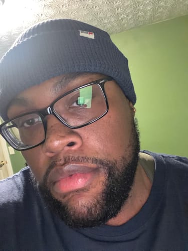 Customer photo review of Big Waffleknit Beanie