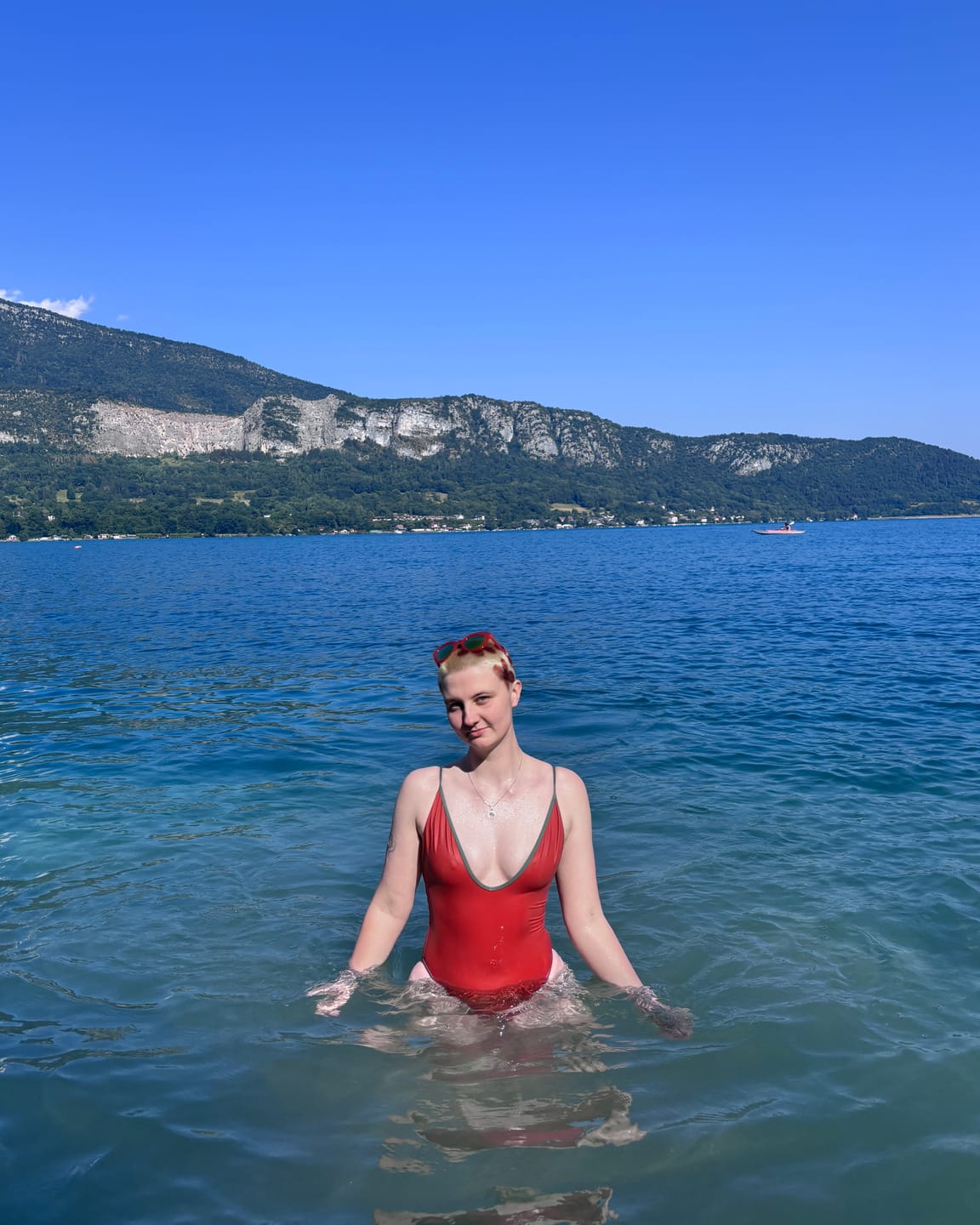 Customer photo review of Original Cut Swimsuit (Tangerine)