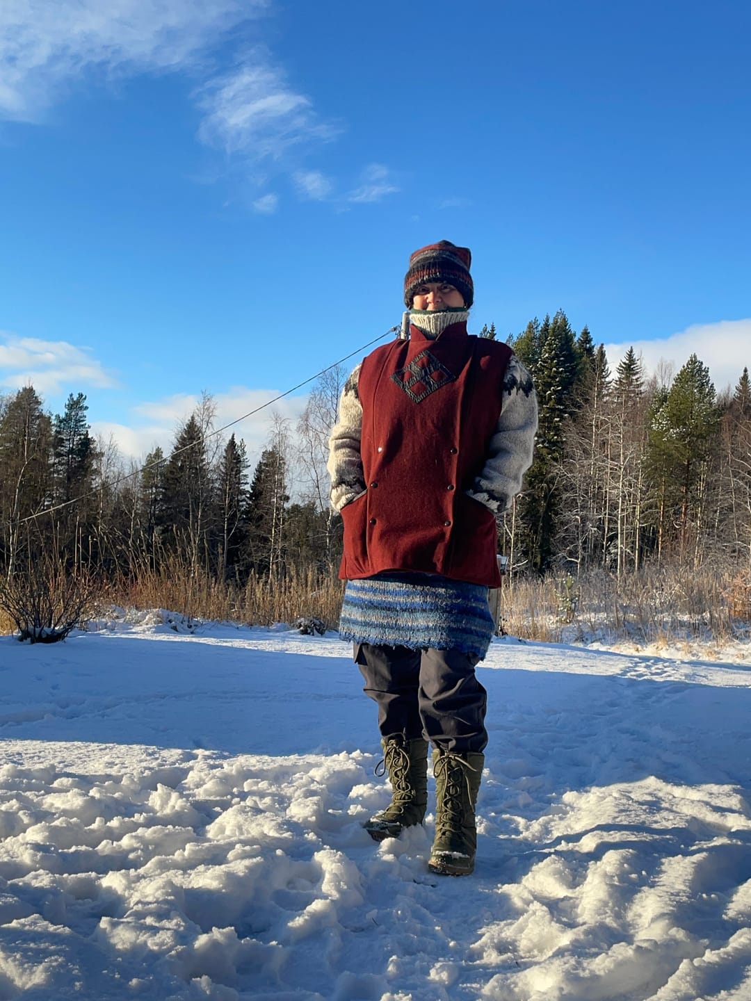 Customer photo review of Vaistoa Hanki 2 | Barefoot Winter Boots