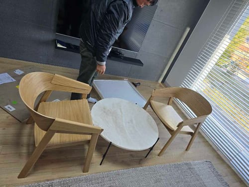 Customer photo of GUBI TS Outdoor Coffee Table Round in use