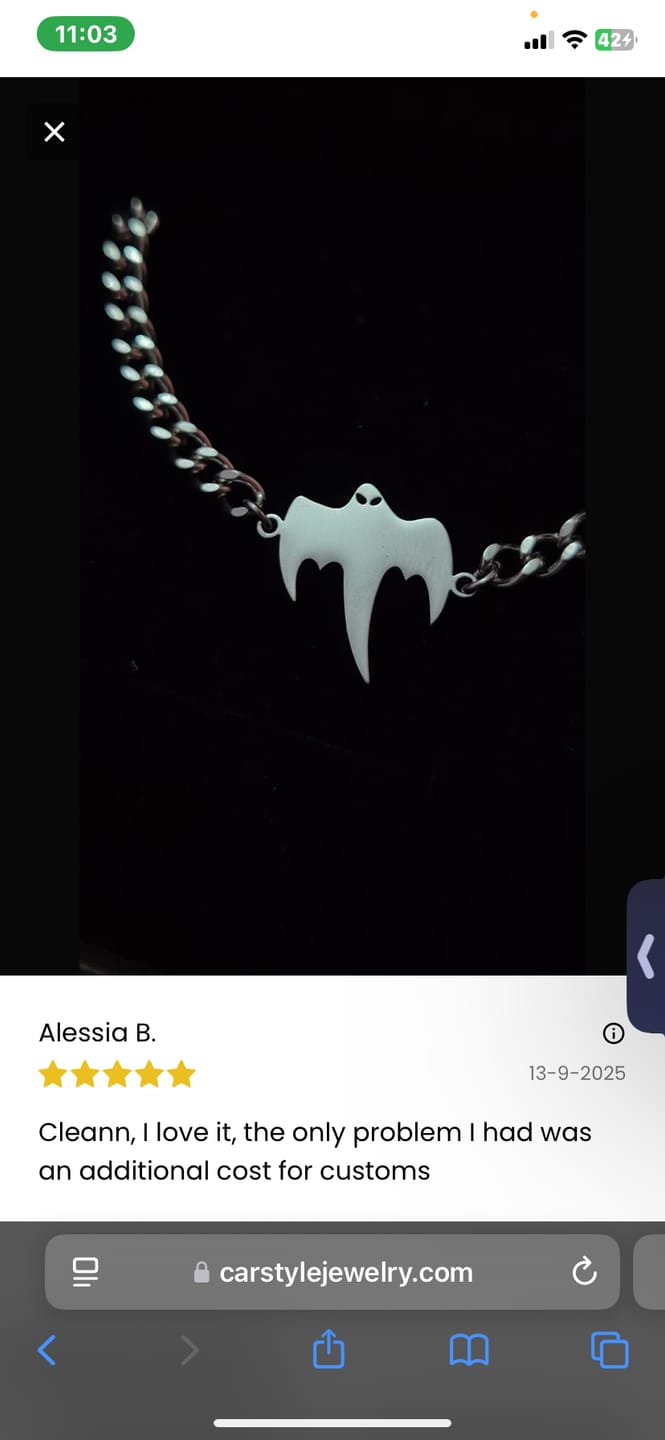 Customer photo review of Ghost Bracelet