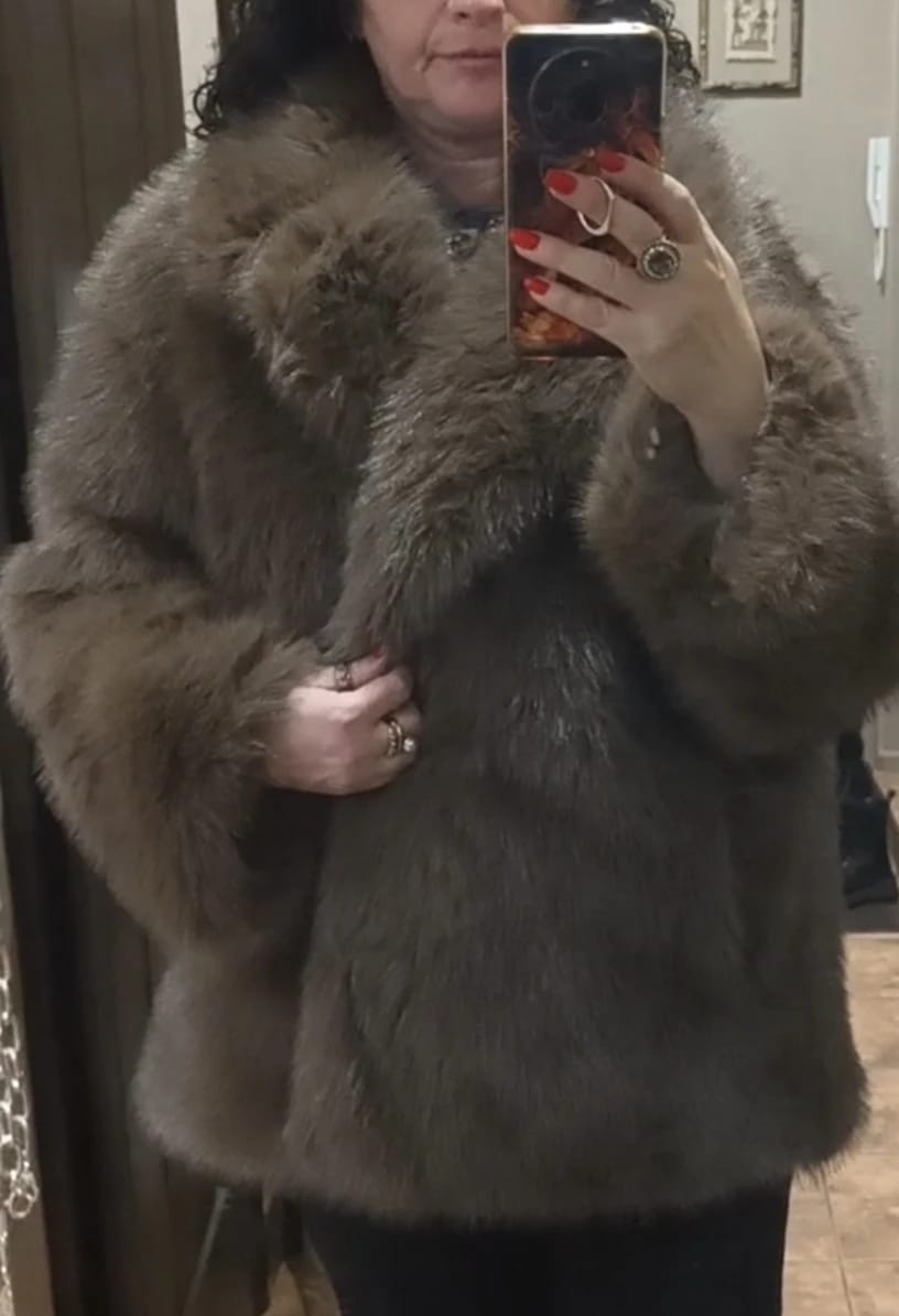 Customer photo review of Tilda Faux Fur Coat