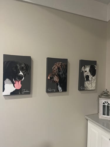 Customer photo review of Pet Art Canvas Wrap