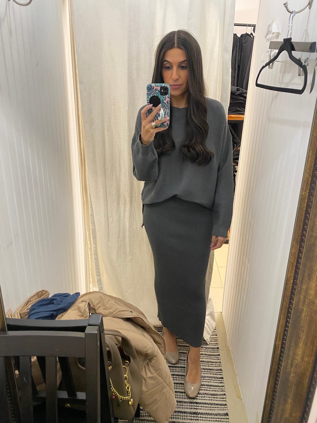 Customer photo review of RIBBED 2 PCS. SET (GREY)
