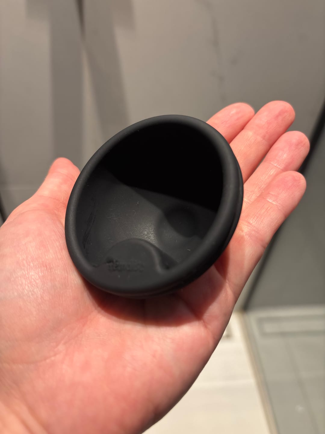Customer photo review of femdisc Menstruationsscheibe mit Lasche