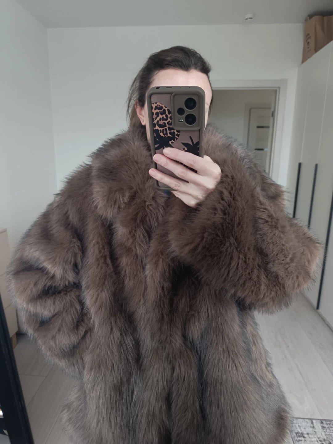 Customer photo review of Tilda Faux Fur Coat