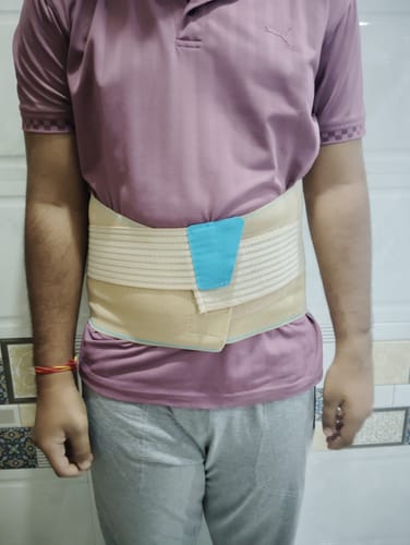 Customer photo review of Sacro Lumbar Belt (Mild Support) | Provides Support to Lower Back | Corrects Posture & Relieves Back Pain (Beige)