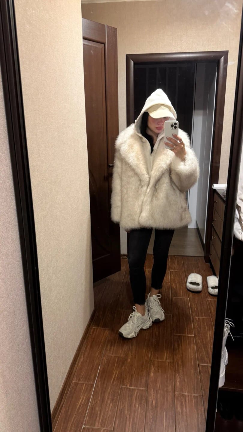 Customer photo review of Tilda Faux Fur Coat