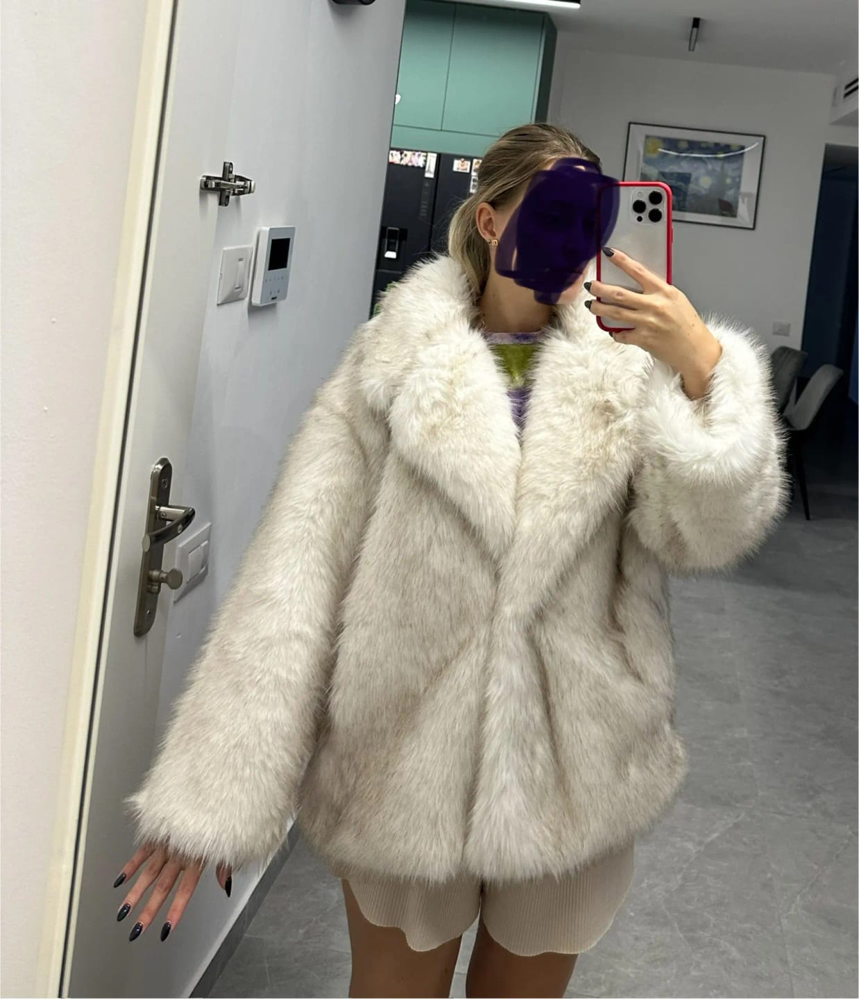 Customer photo review of Tilda Faux Fur Coat