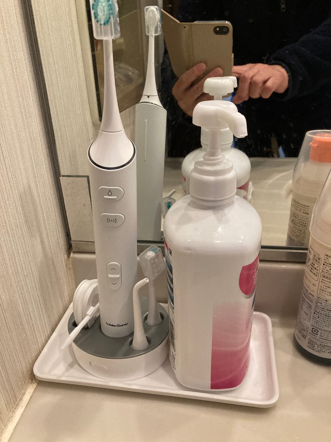 Customer photo review of 【 予約注文限定 20%OFF 】口腔洗浄器と音波振動の同時使用 Water Sonic ウォーターソニック 水流音波歯ブラシ本体