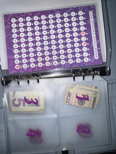 Customer photo review of In Her Bag - $5,050 Challenge Binder