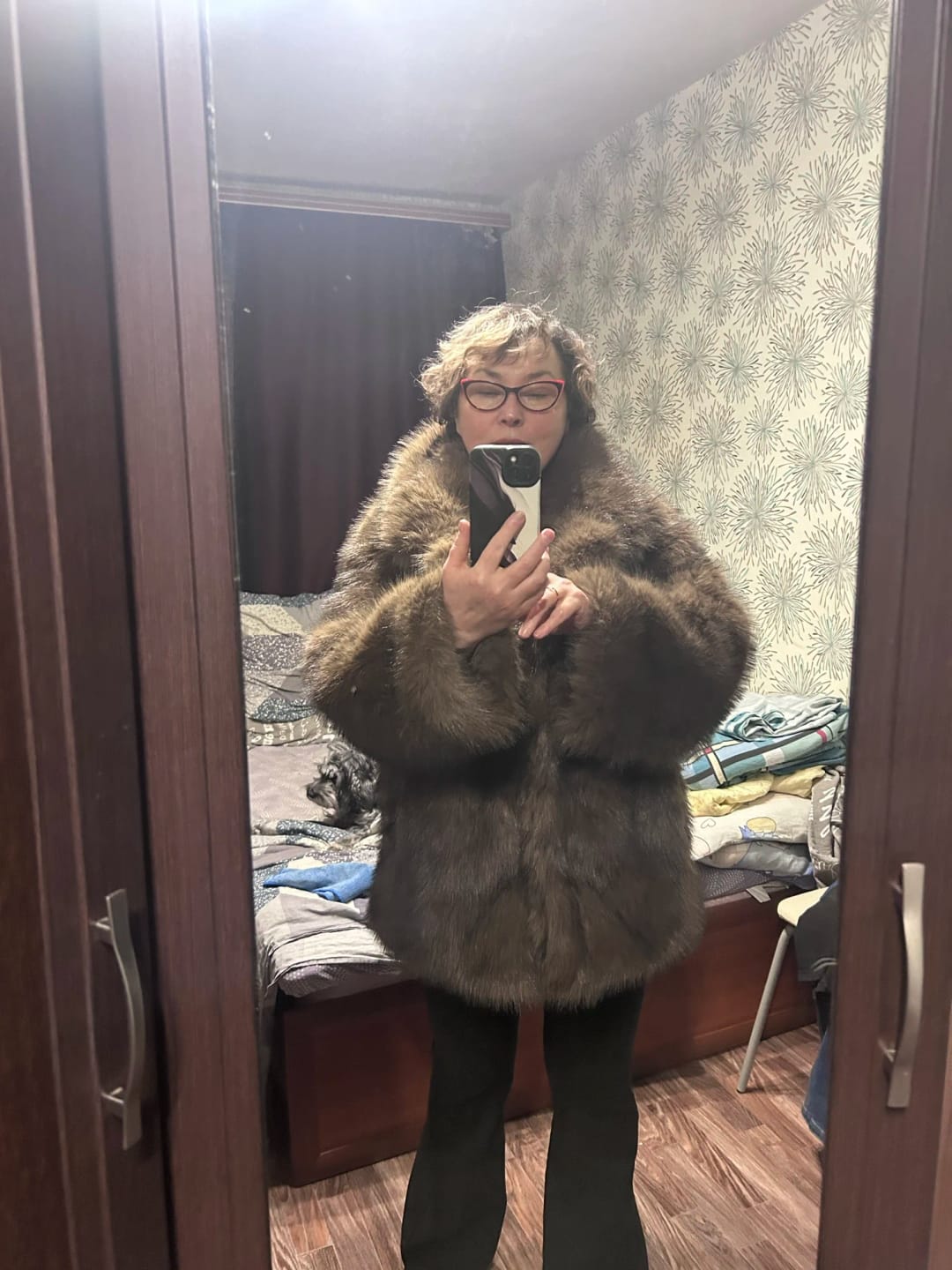Customer photo review of Tilda Faux Fur Coat