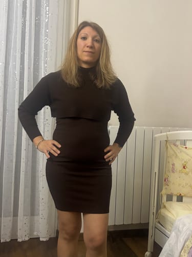 Customer photo review of Abito Double in maglia - moro