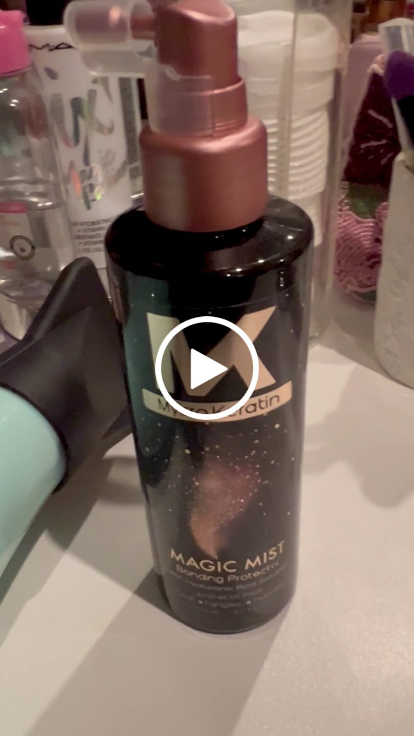 Customer video review of Mycro Keratin Magic Mist Bonding Protector - Heat Protectant Spray 200ml